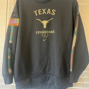 Nike Black Texas Longhorns Crewneck Sweater